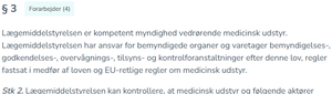Forarbejder til en paragraf