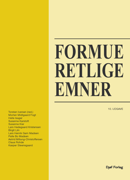 Cover af Formueretlige emner (10. udg.)