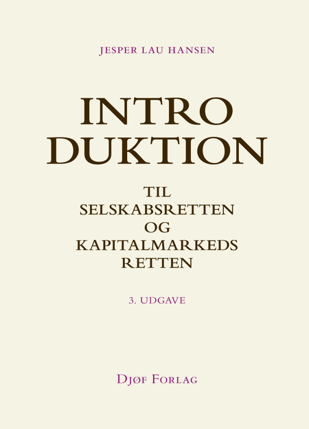 Cover af Introduktion til selskabsretten og kapitalmarkedsretten (3. udg.)