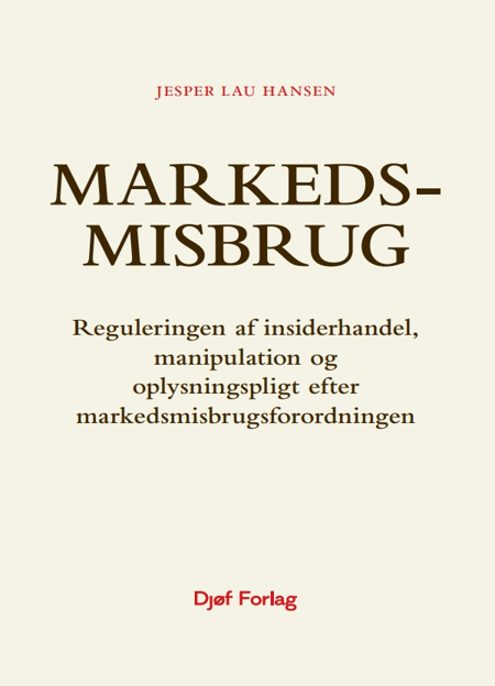 Cover af Markedsmisbrug (1. udg.)
