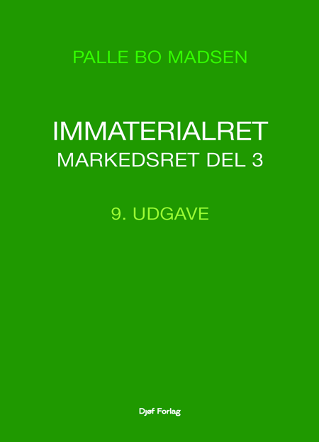 Cover til: Immaterialret – Markedsret – Del 3 (9. udg.)