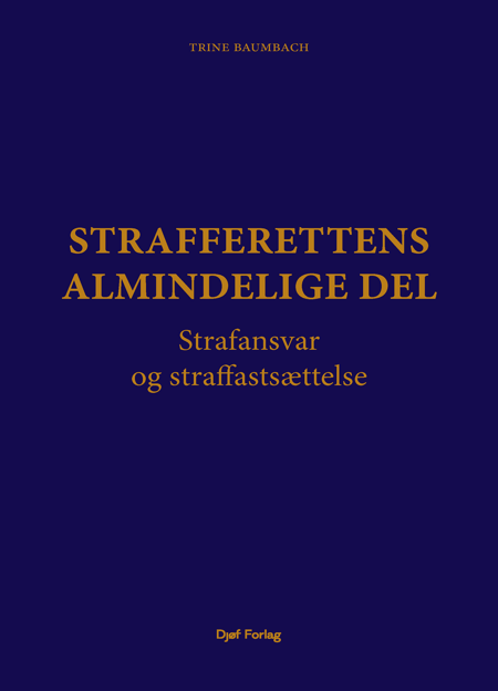Cover til: Strafferettens almindelige del (1. udg.)