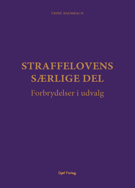 Cover til: Straffelovens særlige del (1. udg.)