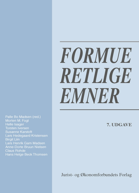 Cover af Formueretlige emner (7. udg.)