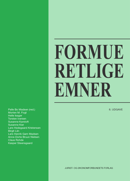 Cover af Formueretlige emner (8. udg.)