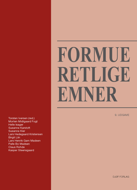 Cover af Formueretlige emner (9. udg.)