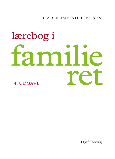 Cover af Lærebog i Familieret (4. udg.)