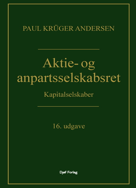 Cover af Aktie- og anpartsselskabsret (16. udg.)