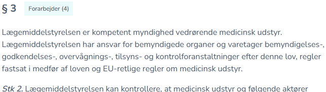 Forarbejder til en paragraf